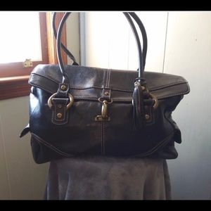 Great American Leather Co large black bag
